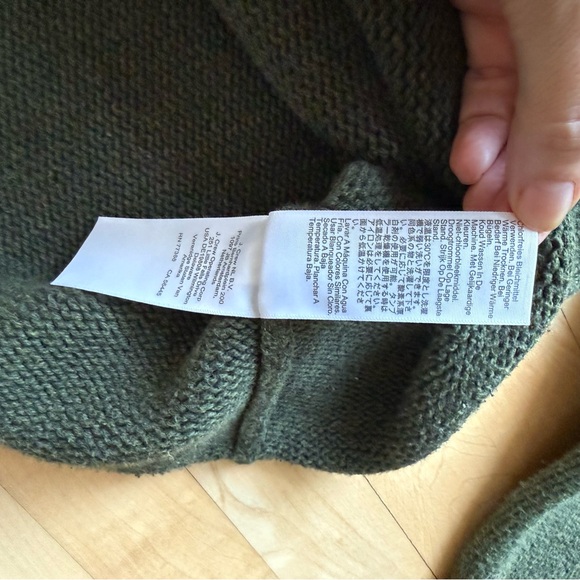 J. Crew 1988 Rollneck Unisex Sweater in Cotton in Heather Moss Green - Picture 11 of 11